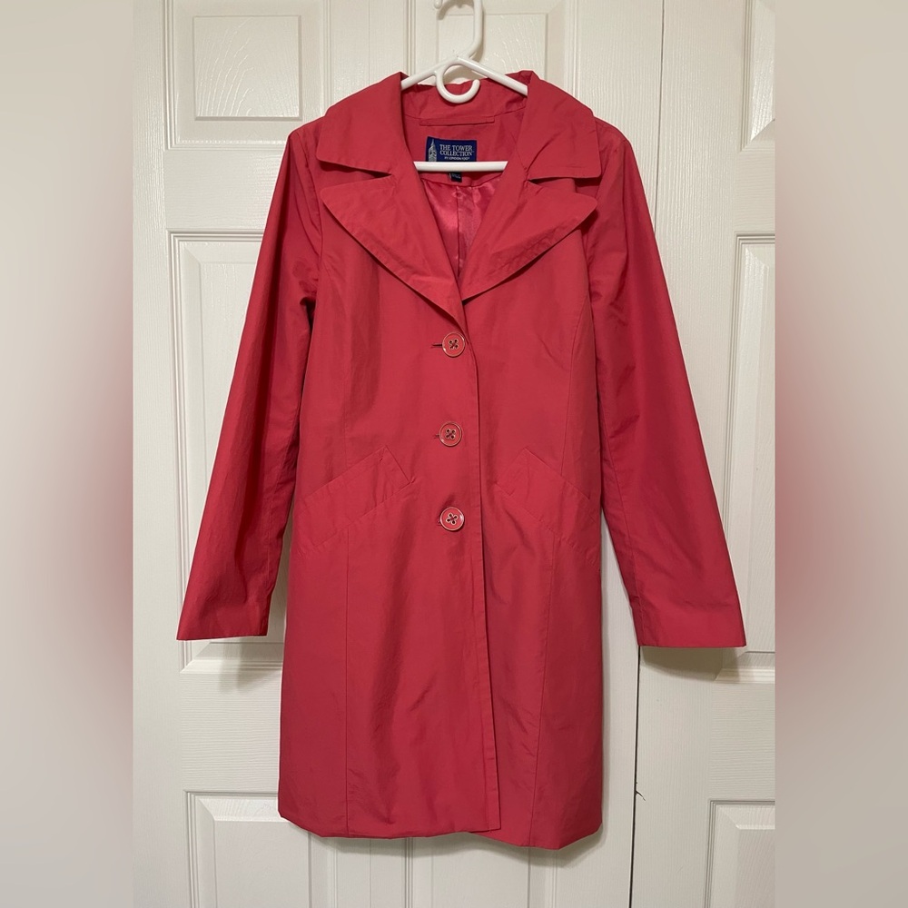 London Fog Red Trench Coat